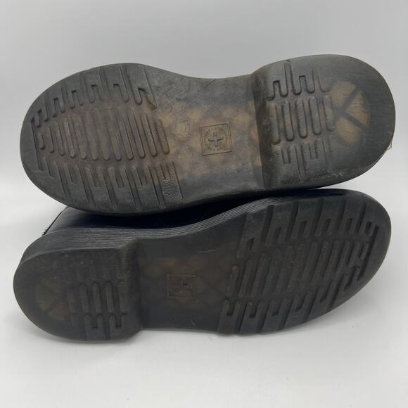 Doc Martens AirWair Boots Girl's Size 2 Combat Shoes Side Zip 1460 Black Rainbow - Picture 13 of 14